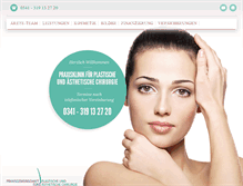 Tablet Screenshot of plastische-chirurgie-in-leipzig.de